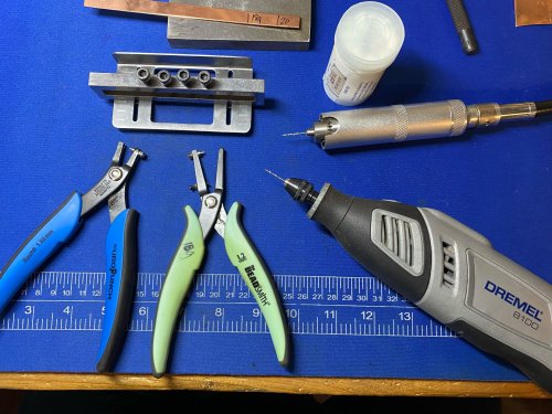 Susan LeGuyader's Riveting Tips - , Metalwork, Riveting, Riveting Techniques, Wire Rivets,  punched or drilled hole you make in your metal